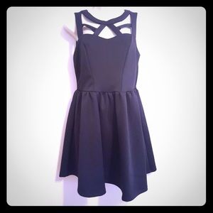 Poof! Little Black Dress with Caged Detail Size M